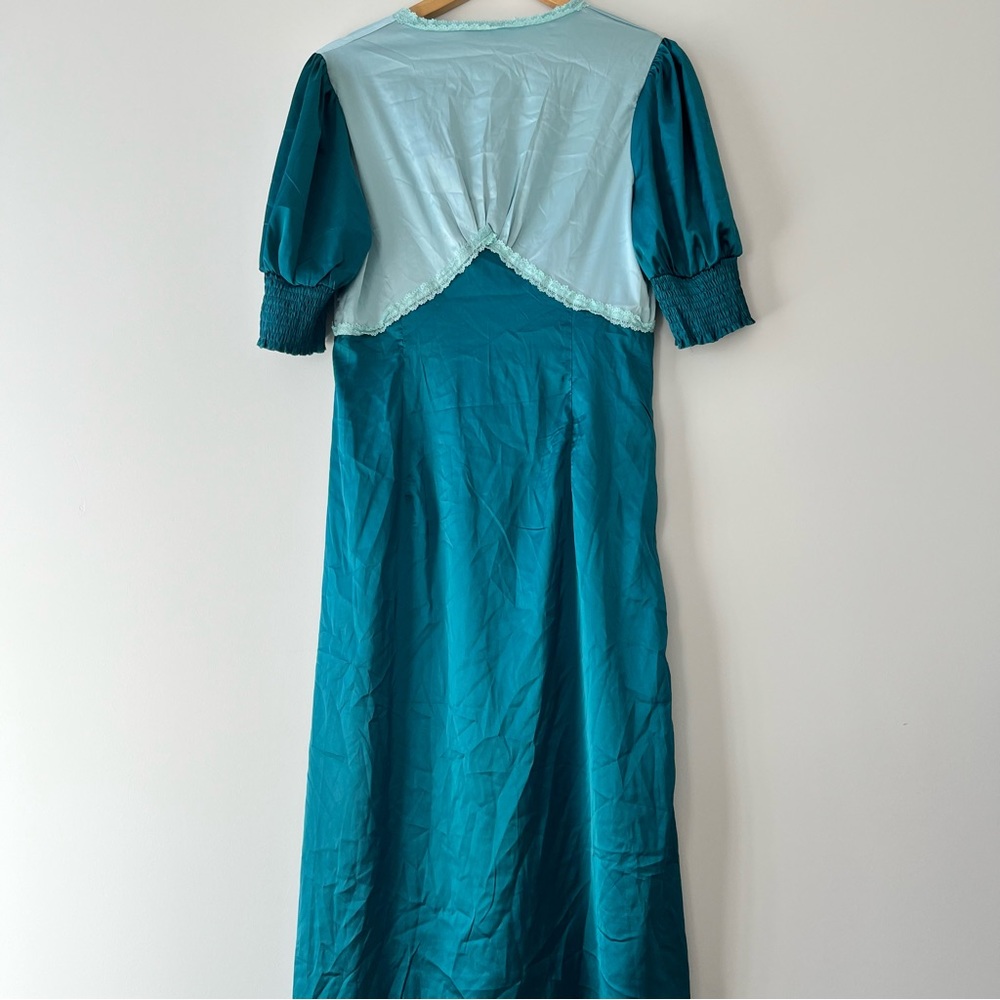 Cider Green and Blue Maxi Dress Size L - Picture 5 of 8